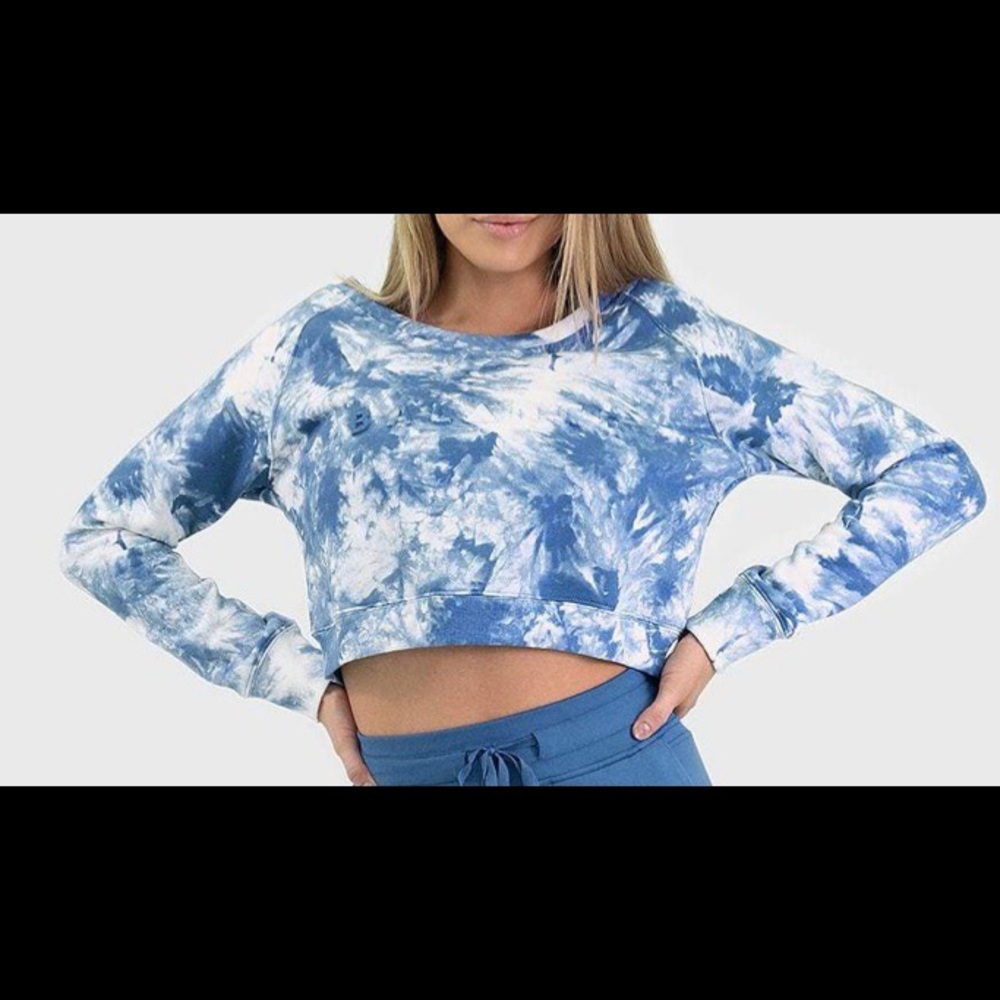 Balance Athletica Blue Tie Dye Crew Neck - Worn 1x